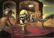 salvadore dali Slave Market with the Disappearing Bust of Voltaire oil painting artist